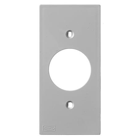 Din Rail Utility Box, Device Plate, 1.40 Opening, Gray